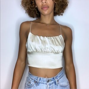 Zara Silk Crop Top